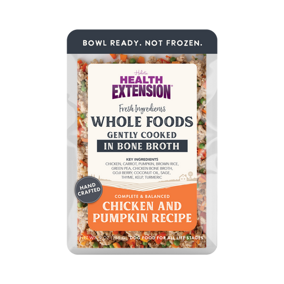Health Extension Gently Cooked Chicken and Pumpkin Recipe for Dogs