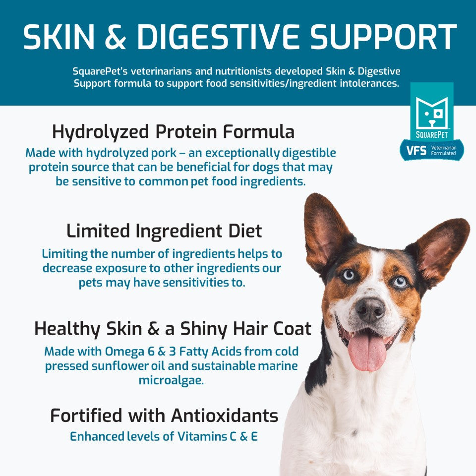 SquarePet® VFS Skin Digestive Support Formula Dog Food