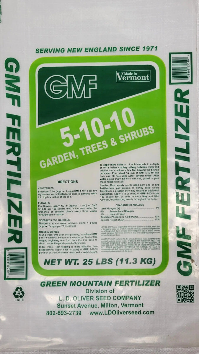 Green Mountain Fertilizer GMF General Purpose 5-10-10 - Montpelier