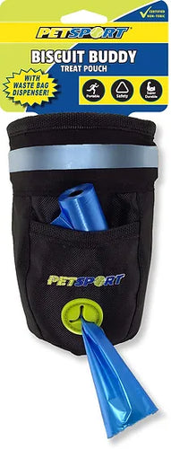 Petsport 50010 Biscuit Buddy Treat Pouch (Black)