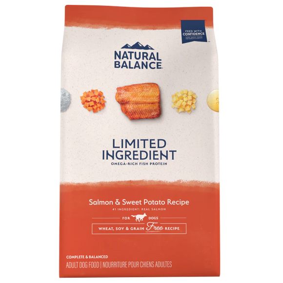 Natural Balance Limited Ingredient Diet Grain Free Salmon & Sweet Potato Recipe Dry Dog Food (12-lb)