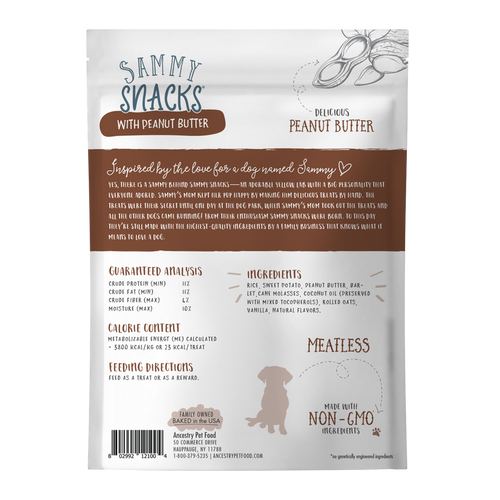 Health Extension Sammy Snacks With Peanut Butter Dog treats