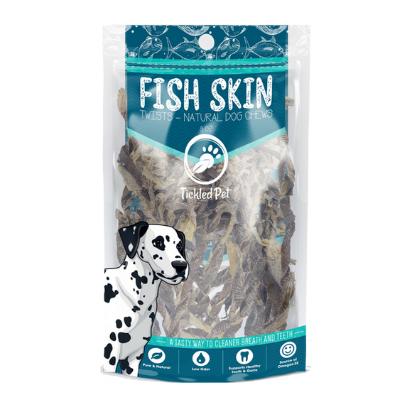 Icelandic Codfish Skin Twists Dog Treats