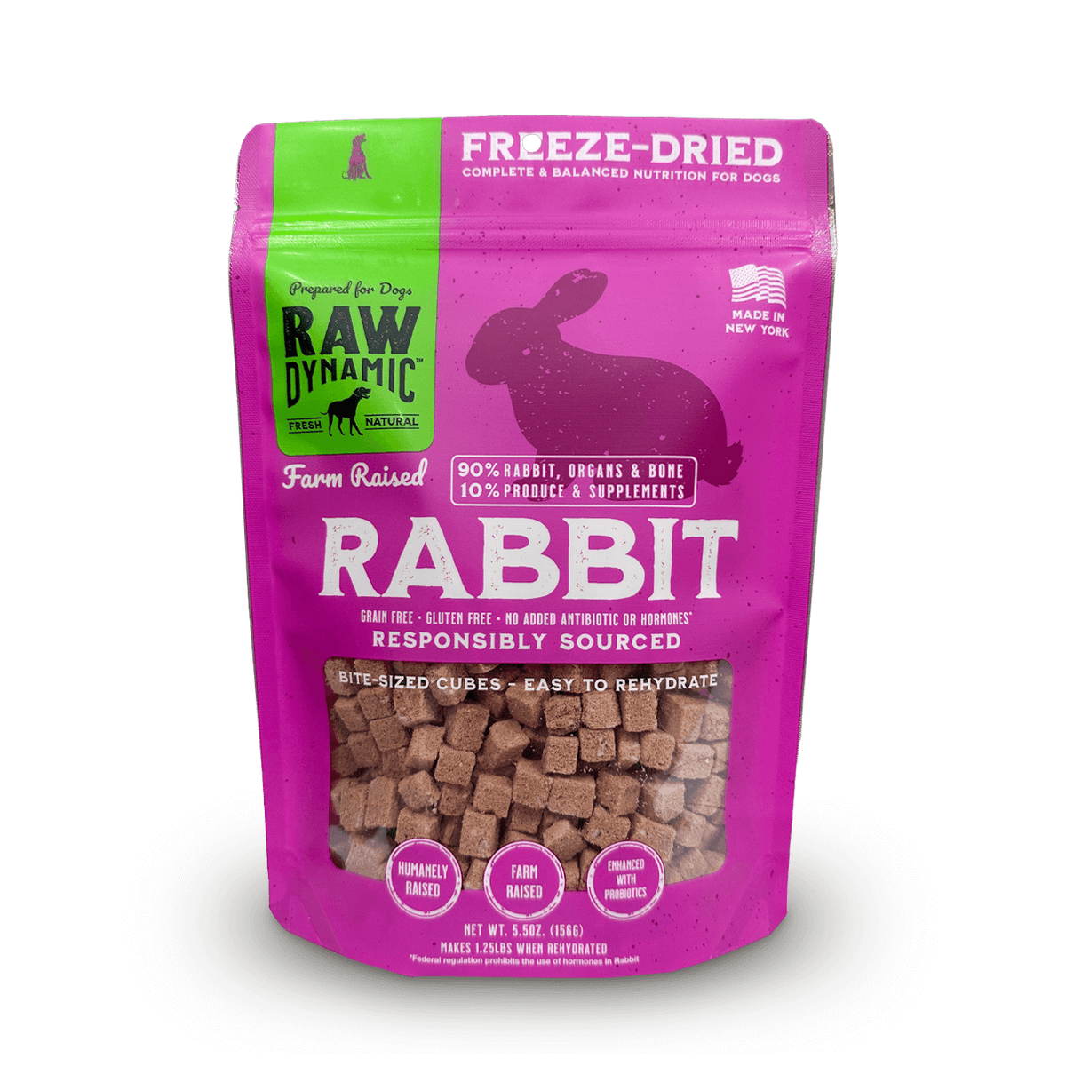 Raw Dynamic Freeze Dried Rabbit Formula Dog Food - Montpelier, VT ...