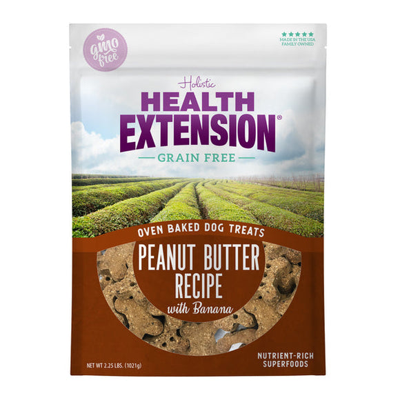 Health Extension Oven Baked Peanut Butter Recipe with Banana Dog Treats