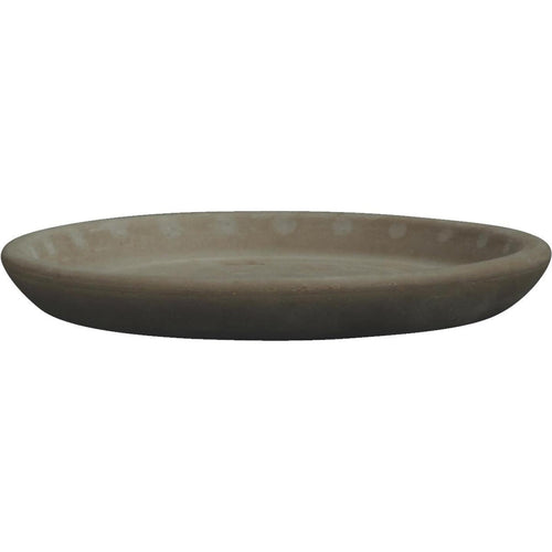 Ceramo 8 In. Dark Basalt Clay Standard Flower Pot Saucer