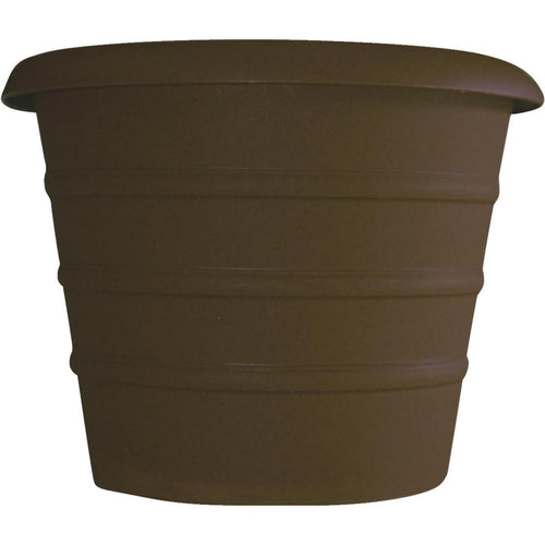 Myers Marina 12 In. Dia. Chocolate Poly Flower Pot