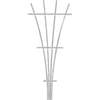 Panacea 48 In. White Wood Fan Trellis