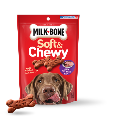 Milk-Bone Soft & Chewy Beef & Filet Mignon Recipe Treat for Dogs