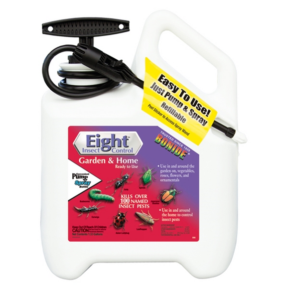 BONIDE EIGHT INSECT CONTROL GARDEN & HOME SPRAY 1.33 GAL (13.333 lbs)