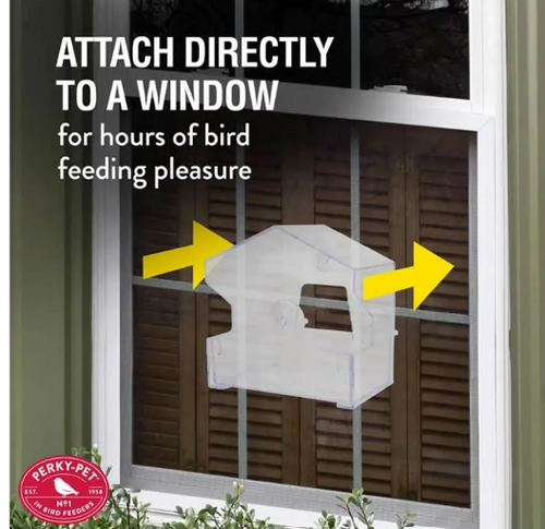 Perky-Pet® Window Bird Feeder (Large 1/2 lb Capacity)