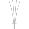 Panacea 48 In. White Wood Fan Trellis