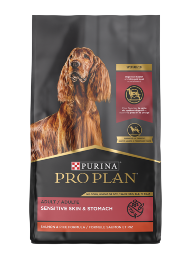 Purina Pro Plan Adult Sensitive Skin & Stomach Salmon & Rice Formula ...