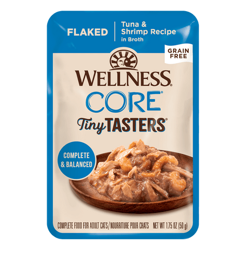 Wellness CORE® Tiny Tasters® Flaked | Tuna & Shrimp Cat Wet Food