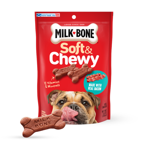 Milk-Bone Soft & Chewy With Real Bacon Treats for Dogs
