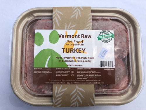 Vermont Pet Raw Turkey Dog Food