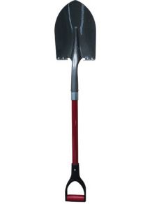 Agway D-Handle Round Point Shovel w/ Fiberglass Handle