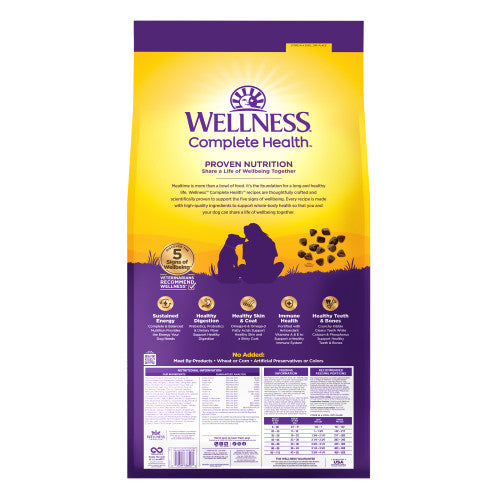 Wellness Complete Health Natural Dry Dog Food Chicken & Oatmeal Recipe