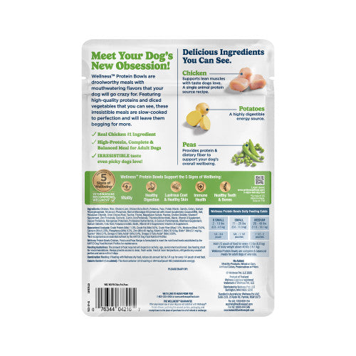 Wellness Protein Bowls Chicken, Potato & Peas Wet Dog Food