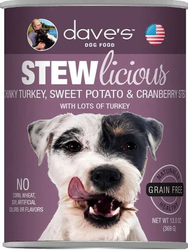 Dave s Grain Free Turkey Sweet Potato and Cranberry Canned Dog Food