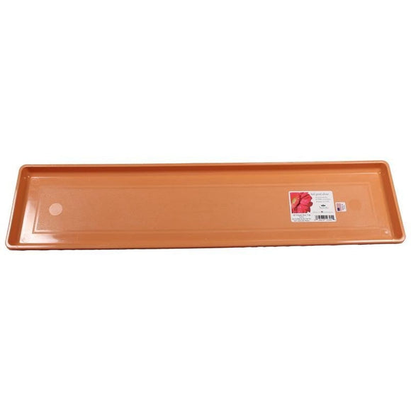 COUNTRYSIDE FLOWERBOX TRAY (30 INCH, TERRACOTTA)