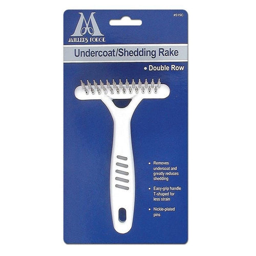 UNDERCOAT/SHEDDING RAKE DOUBLE ROW