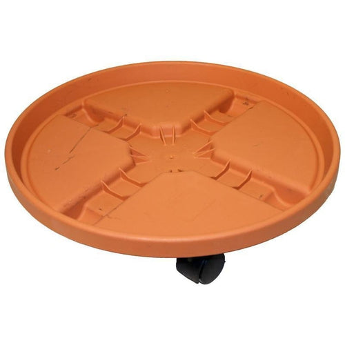 BLOEM ROUND PLANT CADDY (16 INCH, TERRACOTTA)