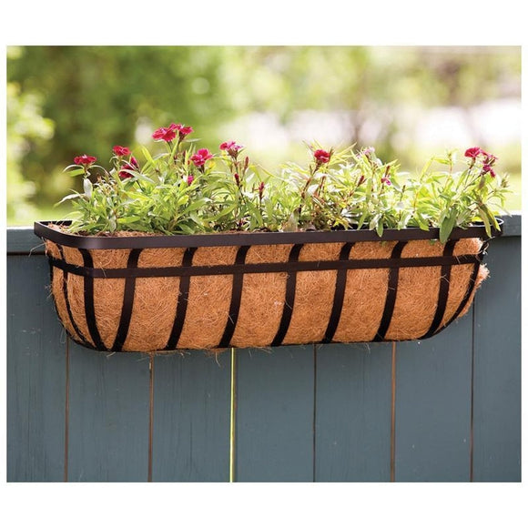 WINDOW PLANTER (30 INCH, BLACK)