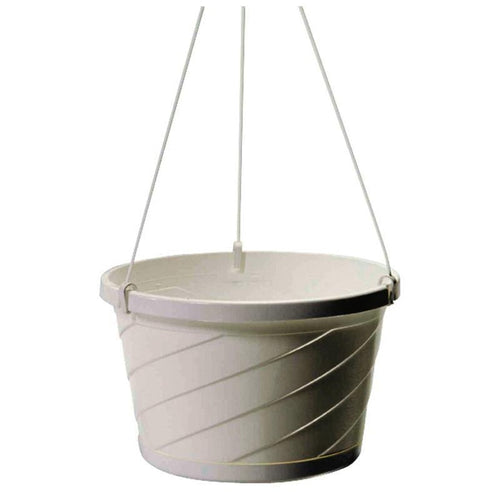 EURO HANGING BASKET (10 INCH, WHITE)