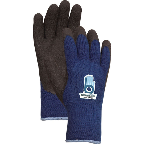 Bellingham Thermal Knit Insulated Latex Palm Glove (Blue Medium)