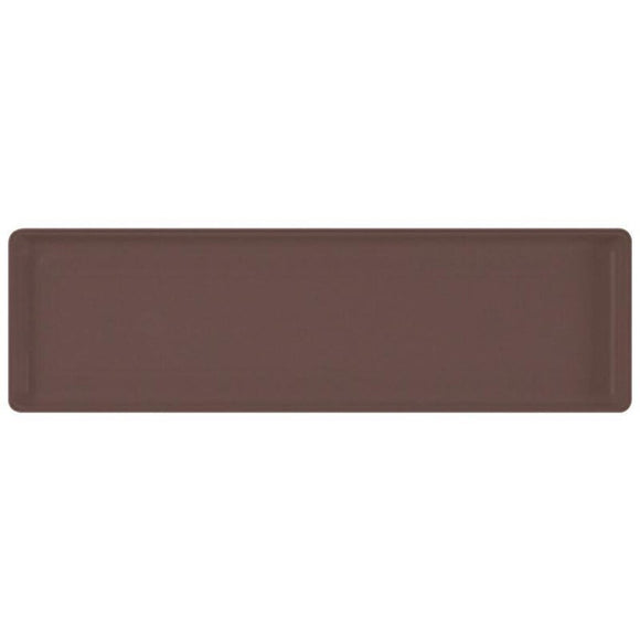 COUNTRYSIDE FLOWER BOX TRAY (36 INCH, BROWN)