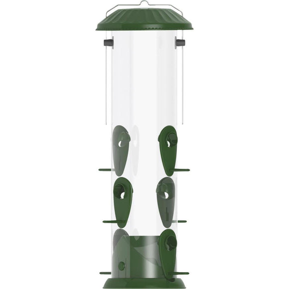 Nature's Way Easy Clean 3.5 Qt. Green Aluminum Tube Bird Feeder