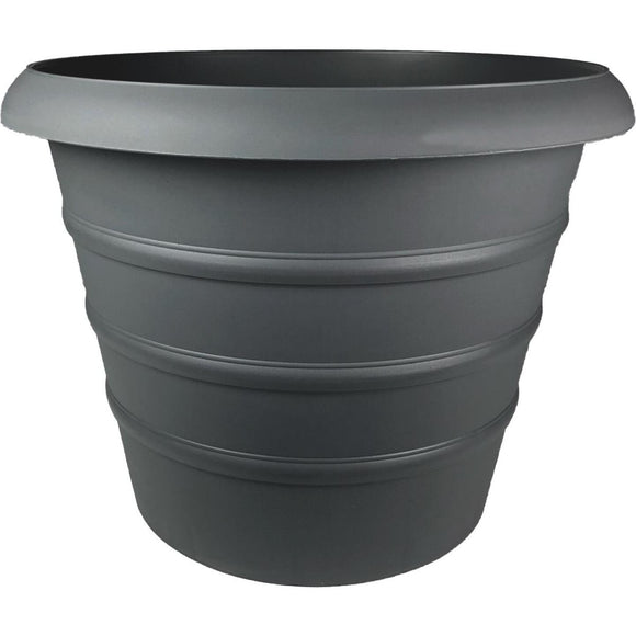 Myers Marina 12 In. Dia. Slate Blue Poly Planter