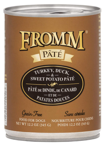 Fromm Grain Free Turkey Duck Sweet Potato P t Dog Food